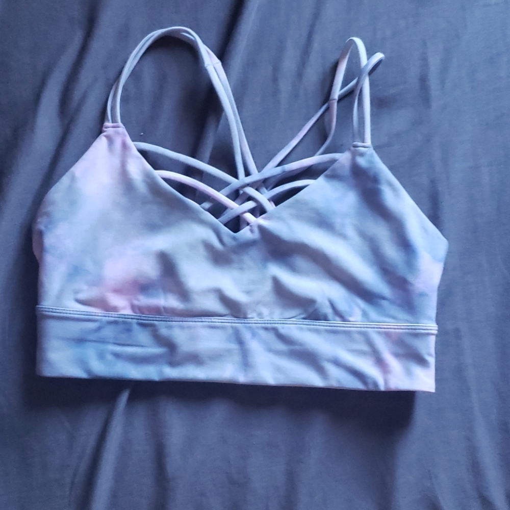 Tie dye sports bra